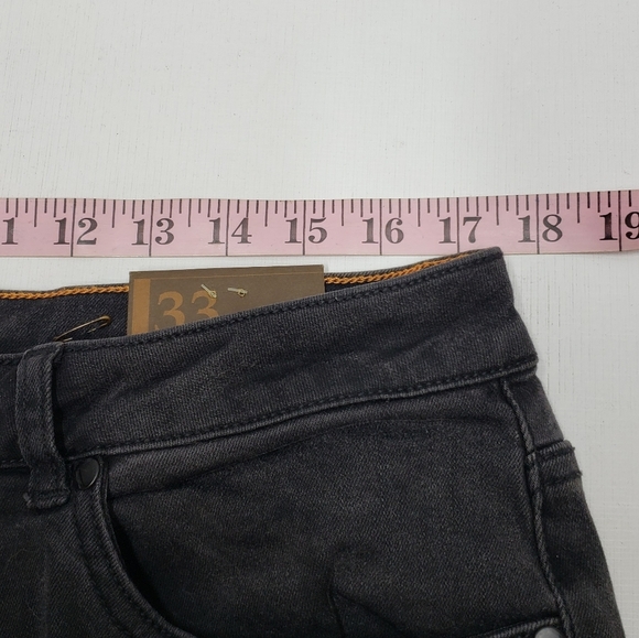 New Tainted Denim Men's Relaxed Fit Black Jeans Size 33 - Picture 10 of 13